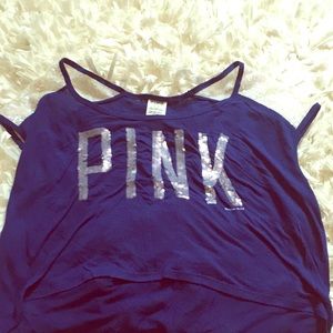 VS blue crop top